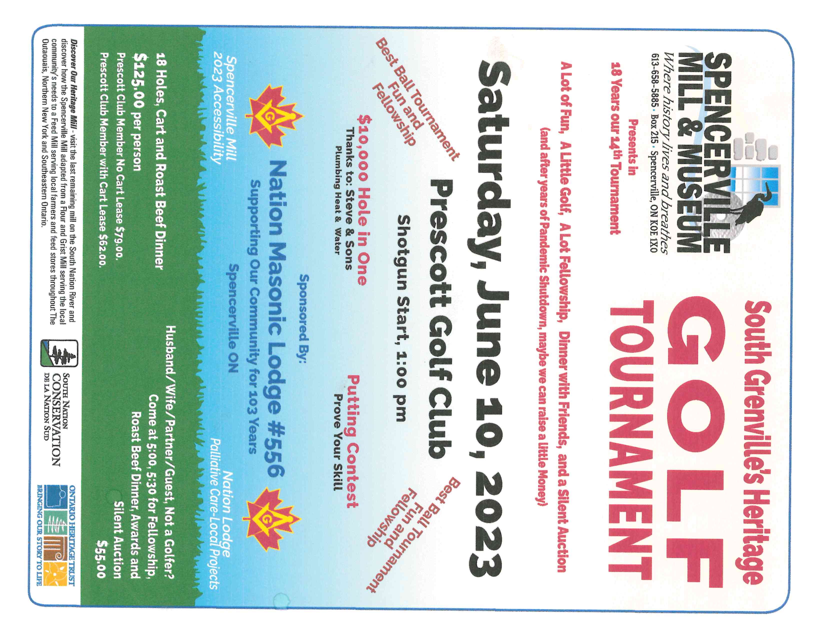 South Grenville's Heritage Golf Tournament